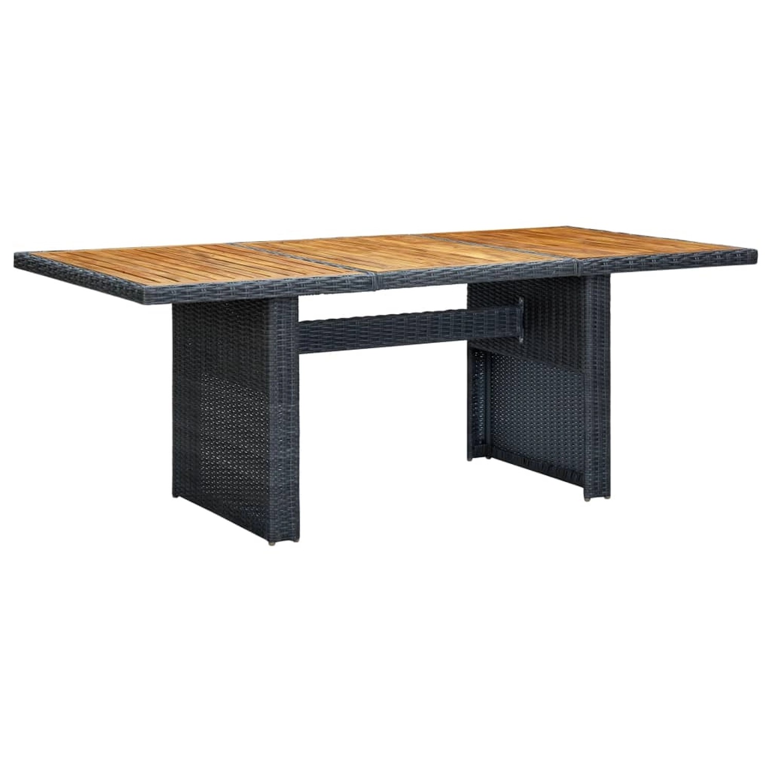 vidaXL Gartentisch Dunkelgrau Poly Rattan und Akazie Massivholz 313310 vidaXL Gartentisch Dunkelgrau Poly Rattan und Akazie Massivholz 313310 von VIDAXL
