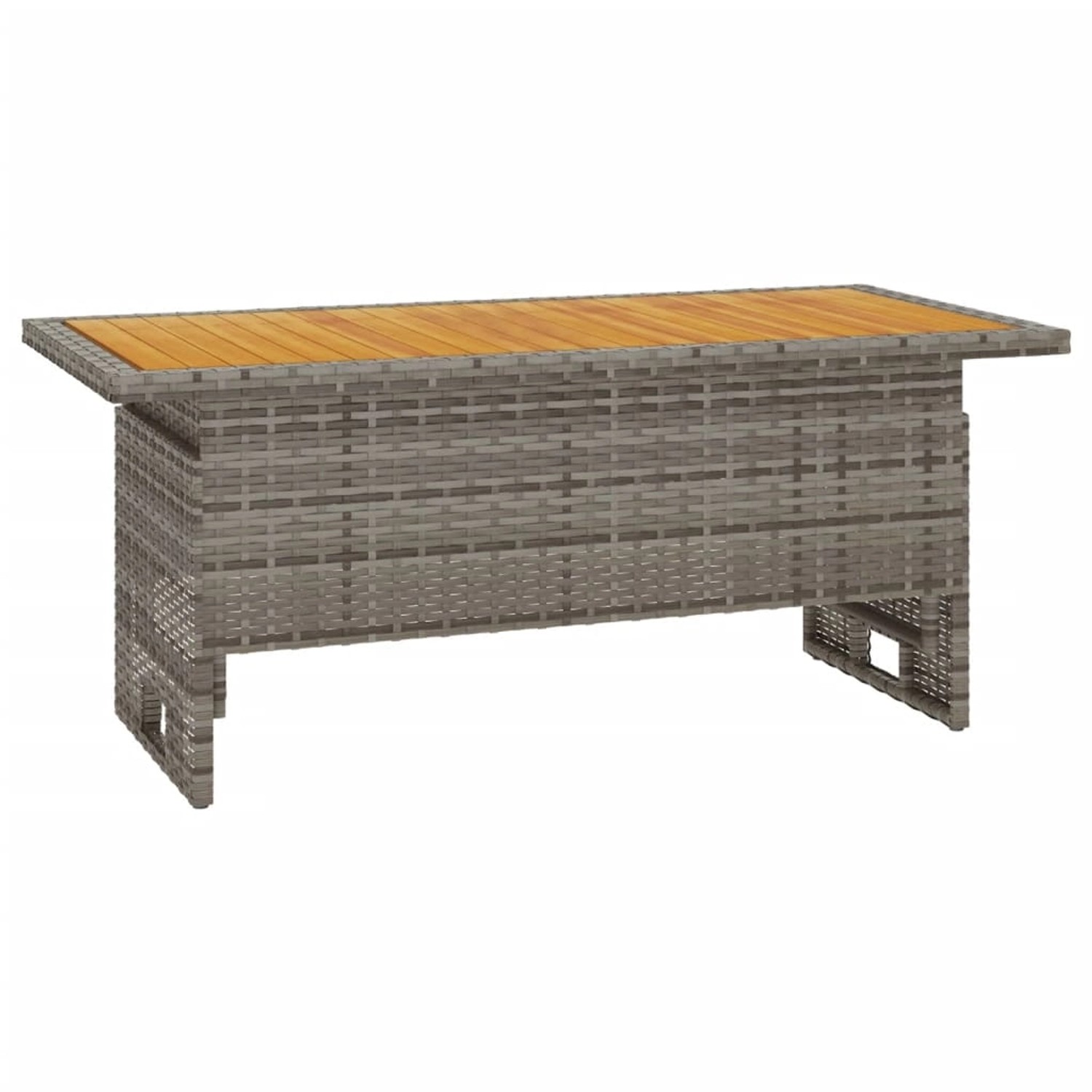 vidaXL Gartentisch Grau 100x50x43/63 cm Akazienholz & Poly Rattan 362188 vidaXL Gartentisch Grau 100x50x43/63 cm Akazienholz & Poly Rattan 362188 von VIDAXL