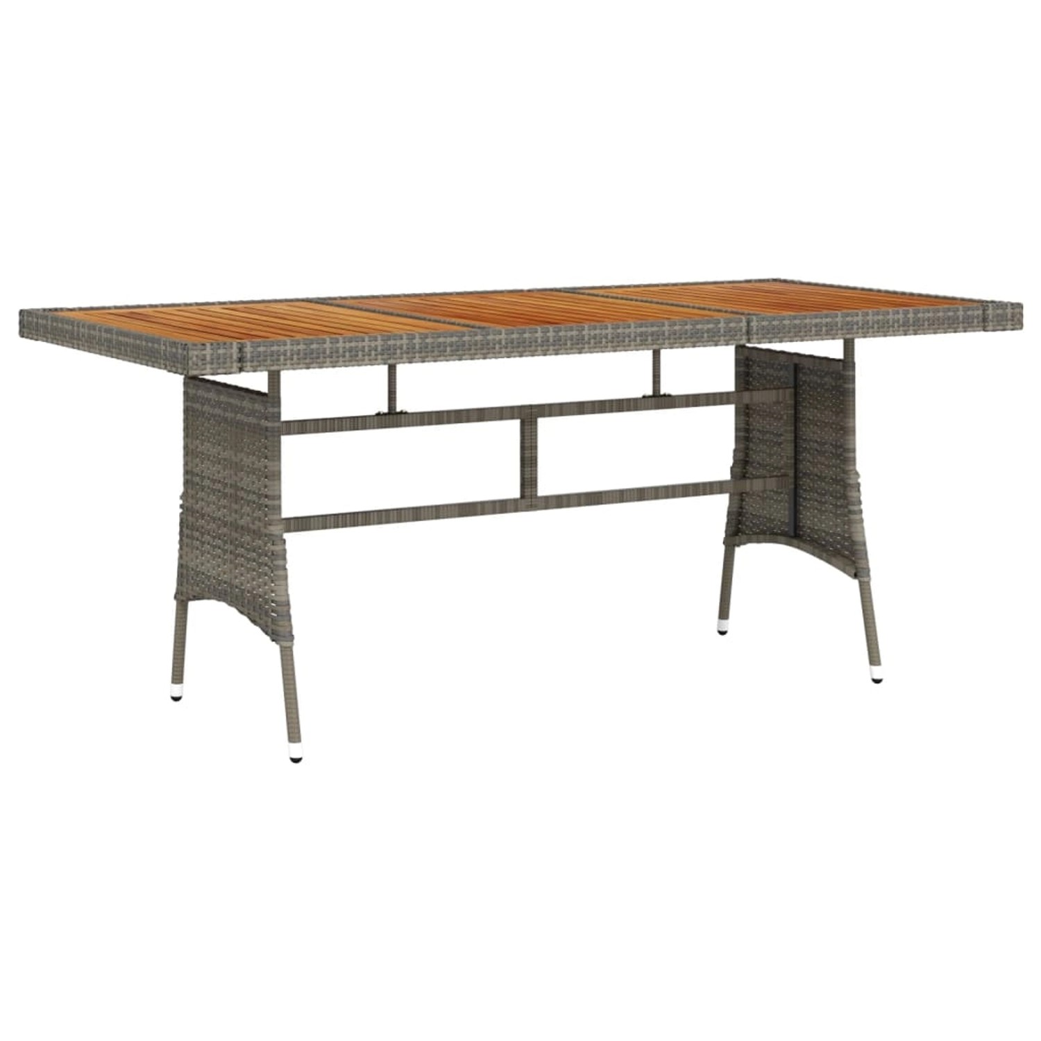 vidaXL Gartentisch Grau 160x70x72 cm Poly Rattan & Massivholz Akazie 318697 vidaXL Gartentisch Grau 160x70x72 cm Poly Rattan & Massivholz Akazie 318697 von VIDAXL