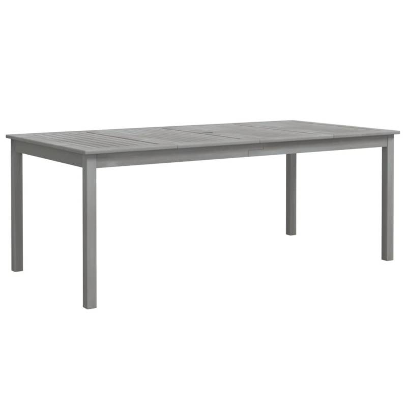 vidaXL Gartentisch Grau 200x100x75 cm Massivholz Akazie 318745 von VIDAXL