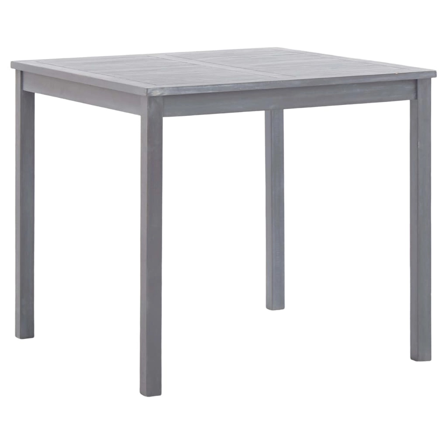 vidaXL Gartentisch Grau 80x80x74 cm Massivholz Akazie 46324 vidaXL Gartentisch Grau 80x80x74 cm Massivholz Akazie 46324 von VIDAXL