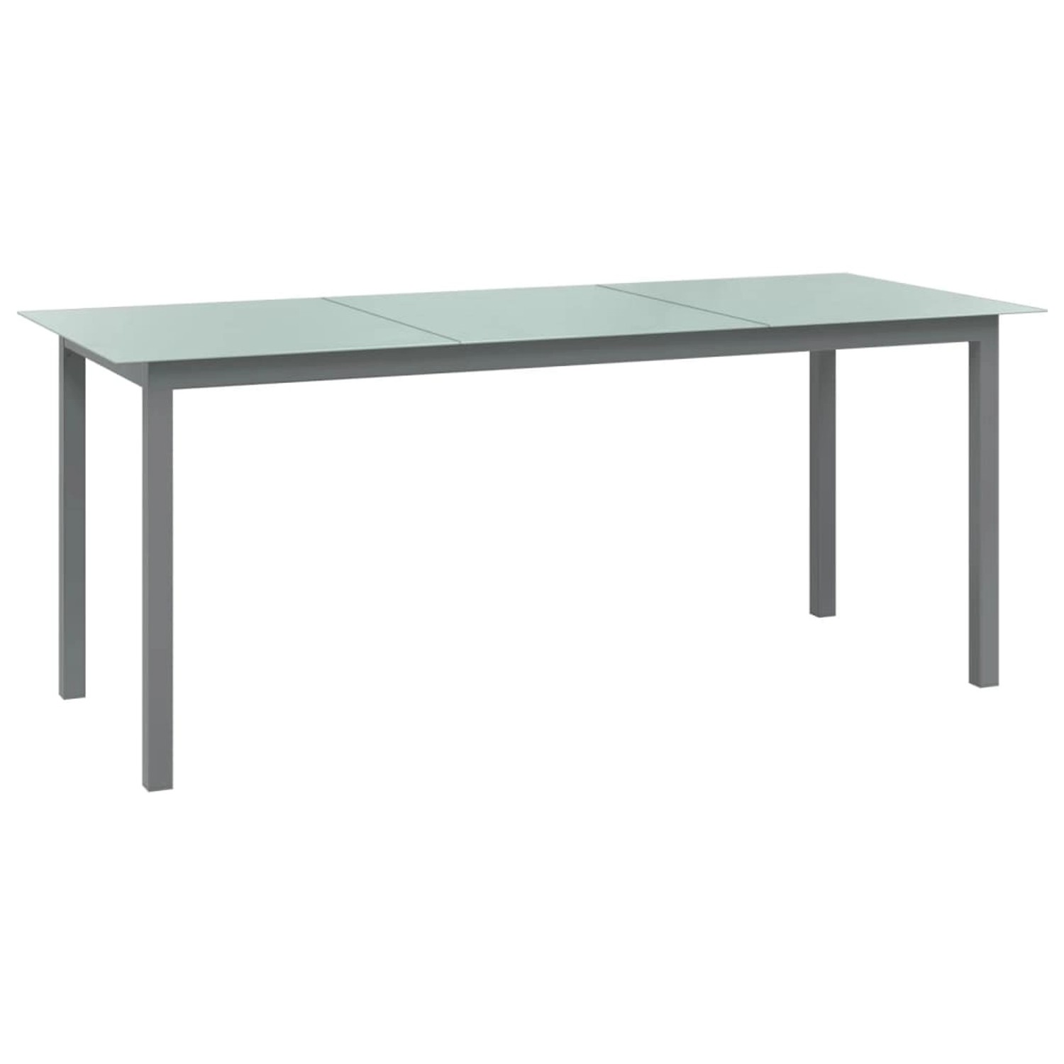 vidaXL Gartentisch Hellgrau 190x90x74 cm Aluminium und Glas 312205 vidaXL Gartentisch Hellgrau 190x90x74 cm Aluminium und Glas 312205 von VIDAXL