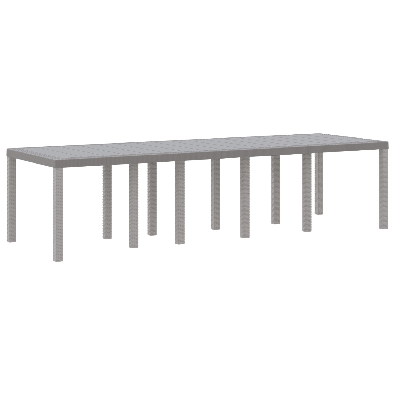 vidaXL Gartentisch Hellgrau 300x100x73 cm Poly Rattan 3378523 vidaXL Gartentisch Hellgrau 300x100x73 cm Poly Rattan 3378523 von VIDAXL