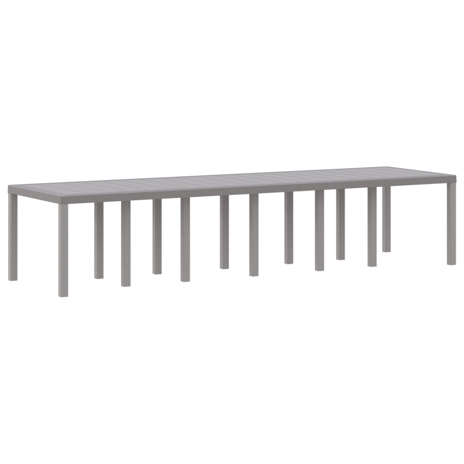 vidaXL Gartentisch Hellgrau 350x100x73 cm Poly Rattan 3378527 vidaXL Gartentisch Hellgrau 350x100x73 cm Poly Rattan 3378527 von VIDAXL