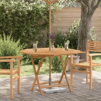vidaXL Gartentisch Klappbar 110x110x75 cm Massivholz Teak von VIDAXL