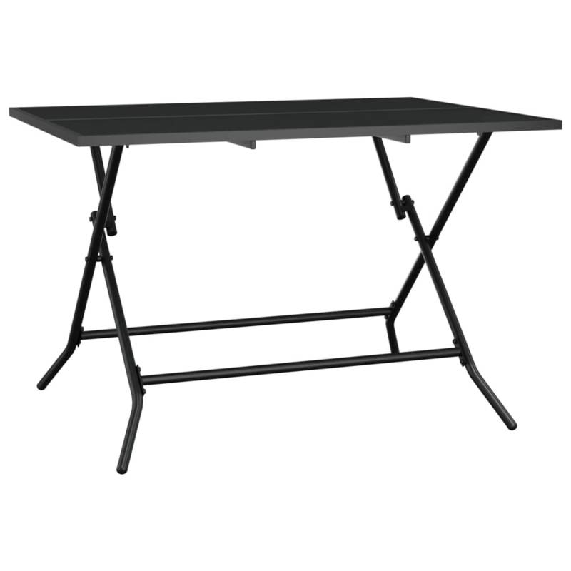 vidaXL Gartentisch Klappbar Anthrazit 110x80x72 cm Stahlgitter 362749 von VIDAXL