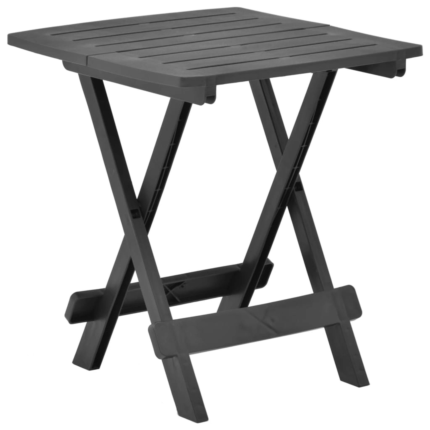 vidaXL Gartentisch Klappbar Anthrazit 45x43x50 cm Kunststoff 48810 vidaXL Gartentisch Klappbar Anthrazit 45x43x50 cm Kunststoff 48810 von VIDAXL