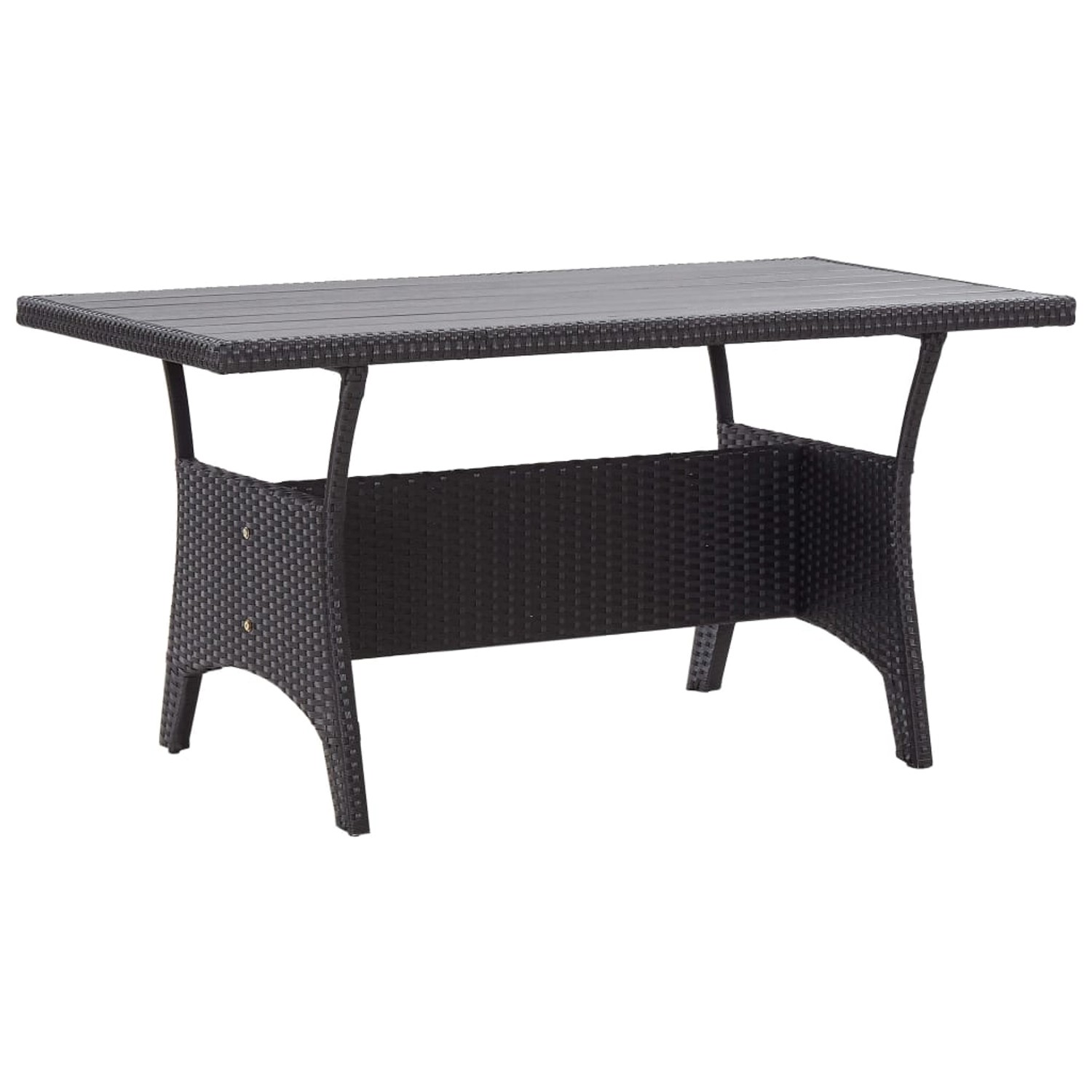 vidaXL Gartentisch Schwarz 120x70x66 cm Poly Rattan 316585 vidaXL Gartentisch Schwarz 120x70x66 cm Poly Rattan 316585 von VIDAXL