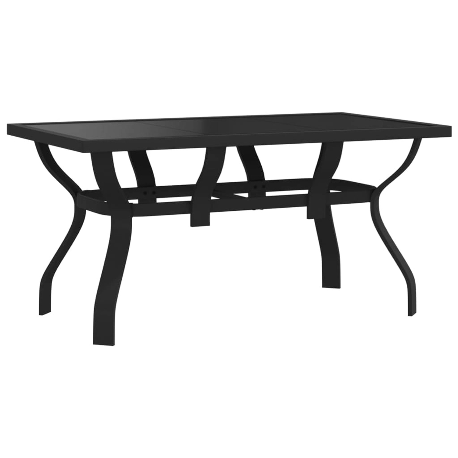 vidaXL Gartentisch Schwarz 140x70x70 cm Stahl und Glas 318768 vidaXL Gartentisch Schwarz 140x70x70 cm Stahl und Glas 318768 von VIDAXL