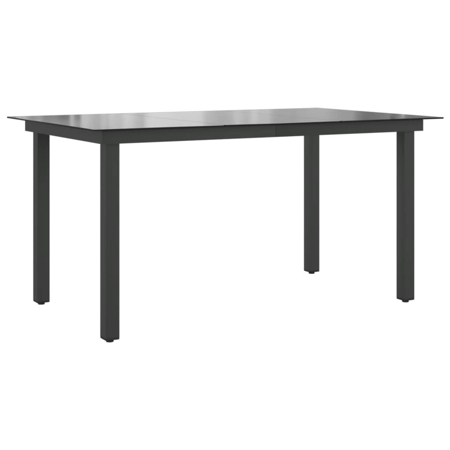 vidaXL Gartentisch Schwarz 150x90x74 cm Aluminium und Glas 42788 vidaXL Gartentisch Schwarz 150x90x74 cm Aluminium und Glas 42788 von VIDAXL