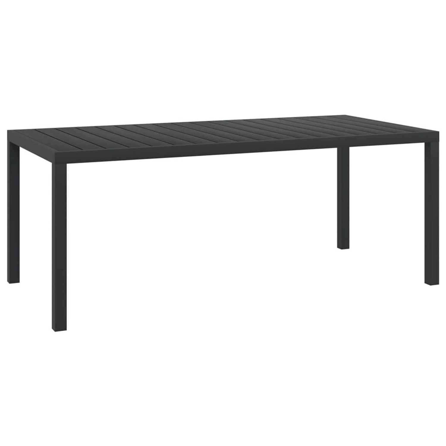 vidaXL Gartentisch Schwarz 185x90x74 cm Aluminium und WPC 42792 vidaXL Gartentisch Schwarz 185x90x74 cm Aluminium und WPC 42792 von VIDAXL