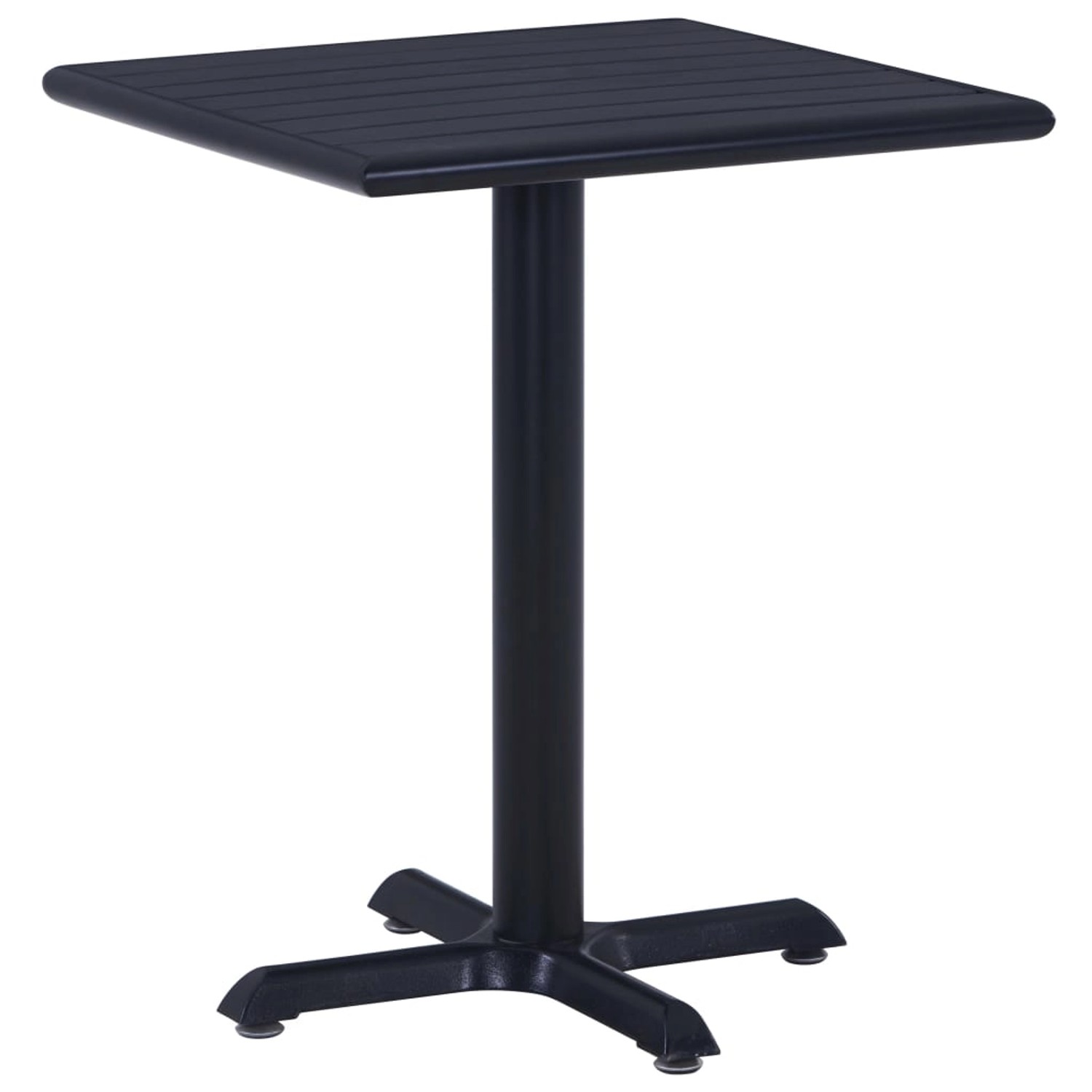 vidaXL Gartentisch Schwarz 60x60x75 cm 49469 von VIDAXL