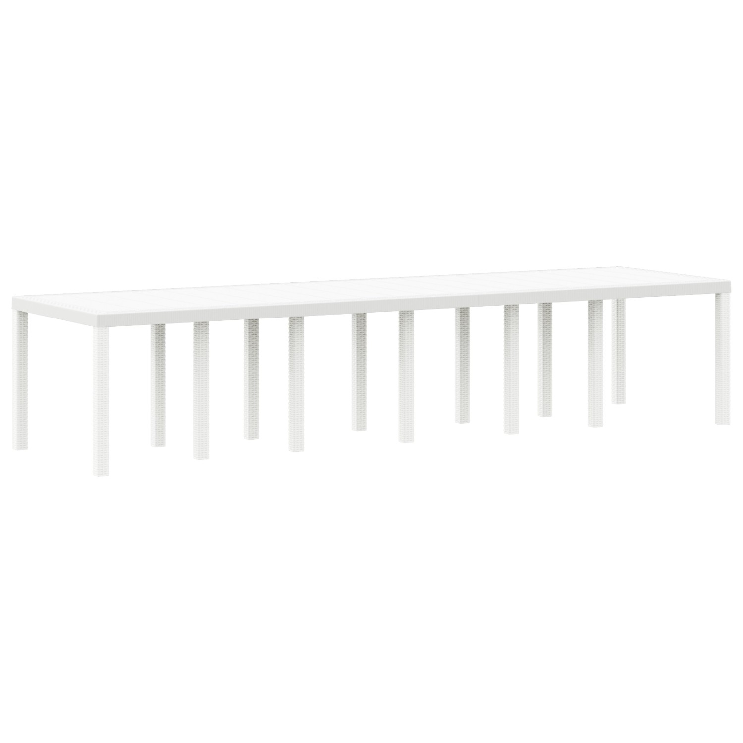 vidaXL Gartentisch Weiß 350x100x73 cm Poly Rattan 3378526 vidaXL Gartentisch Weiß 350x100x73 cm Poly Rattan 3378526 von VIDAXL