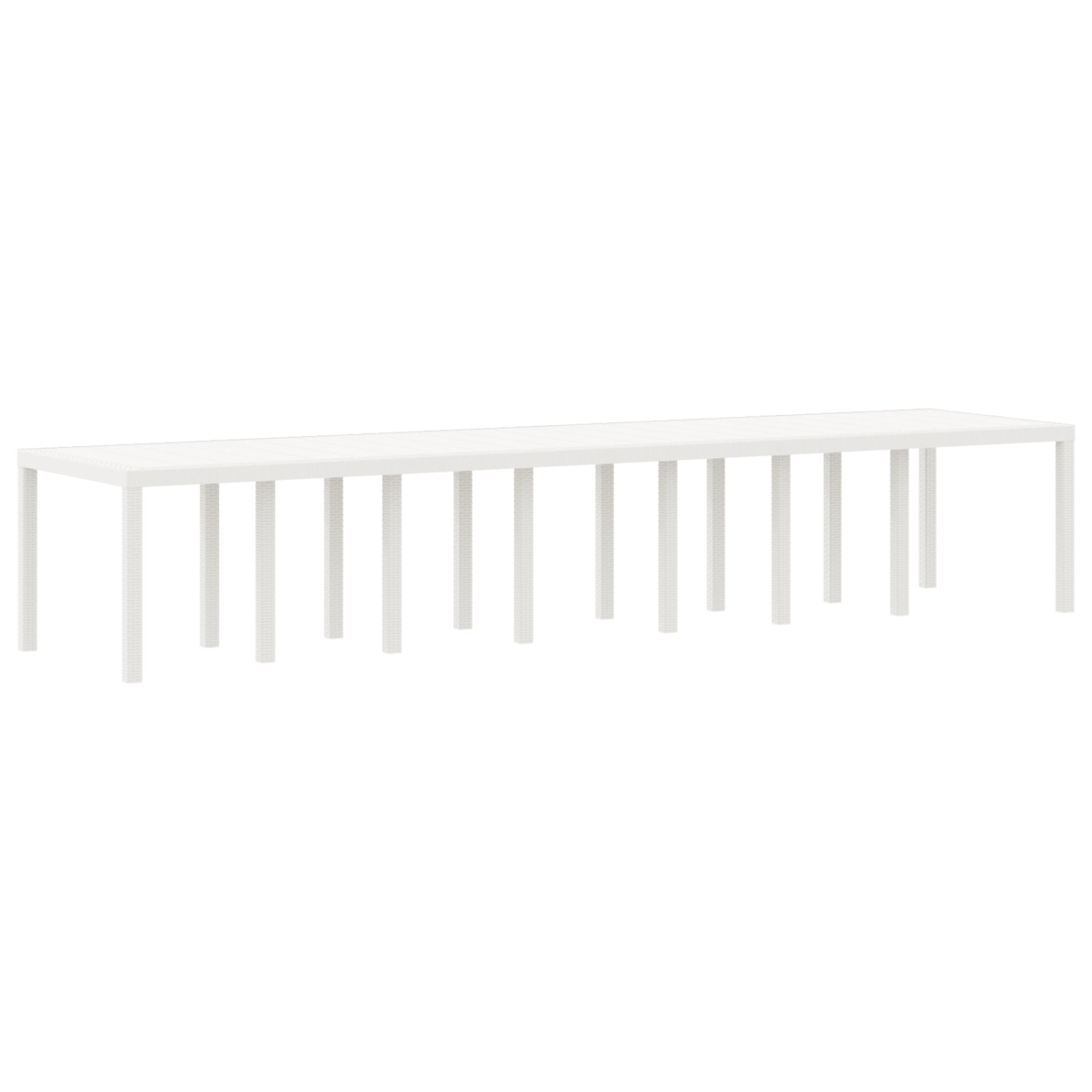 vidaXL Gartentisch Weiß 400x100x73 cm Poly Rattan 3378530 vidaXL Gartentisch Weiß 400x100x73 cm Poly Rattan 3378530 von VIDAXL