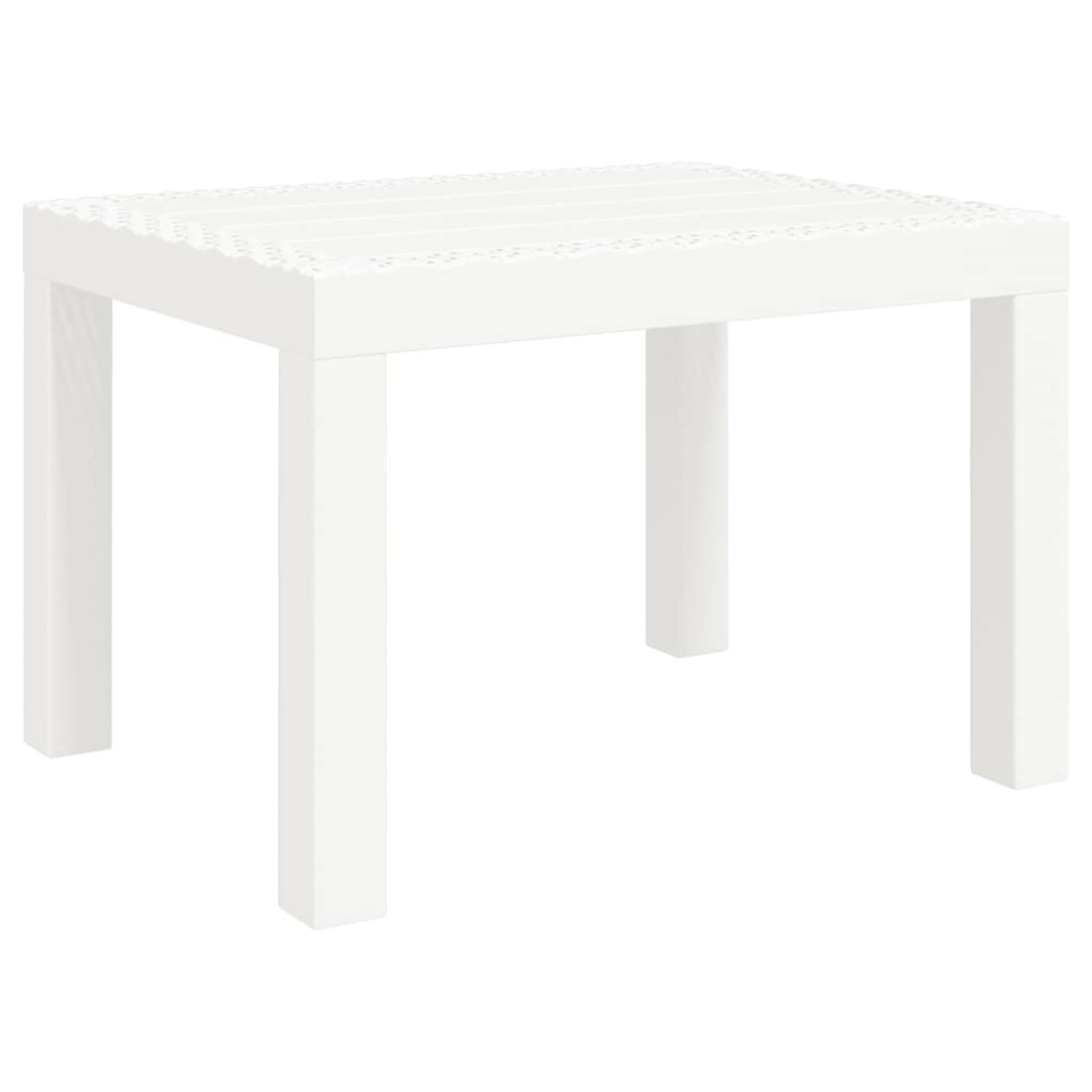 vidaXL Gartentisch Weiß 59x47x40 cm PP 364728 vidaXL Gartentisch Weiß 59x47x40 cm PP 364728 von VIDAXL