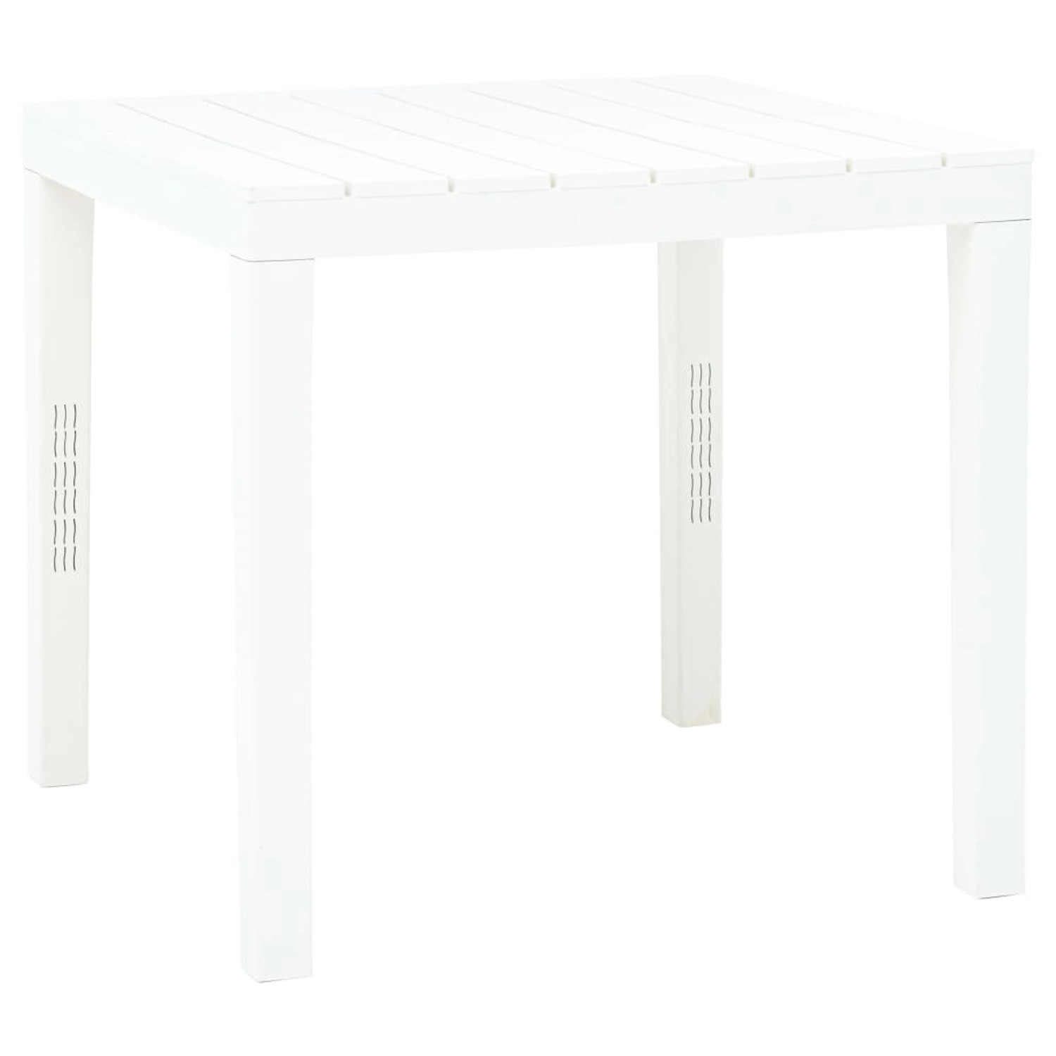 vidaXL Gartentisch Weiß 78x78x72 cm Kunststoff 48783 vidaXL Gartentisch Weiß 78x78x72 cm Kunststoff 48783 von VIDAXL