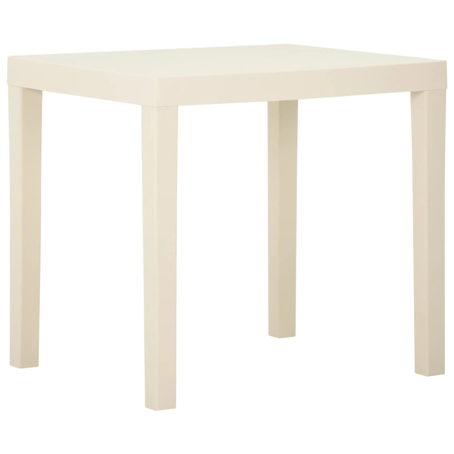 vidaXL Gartentisch Weiß 79x65x72 cm Kunststoff 315842 vidaXL Gartentisch Weiß 79x65x72 cm Kunststoff 315842 von VIDAXL