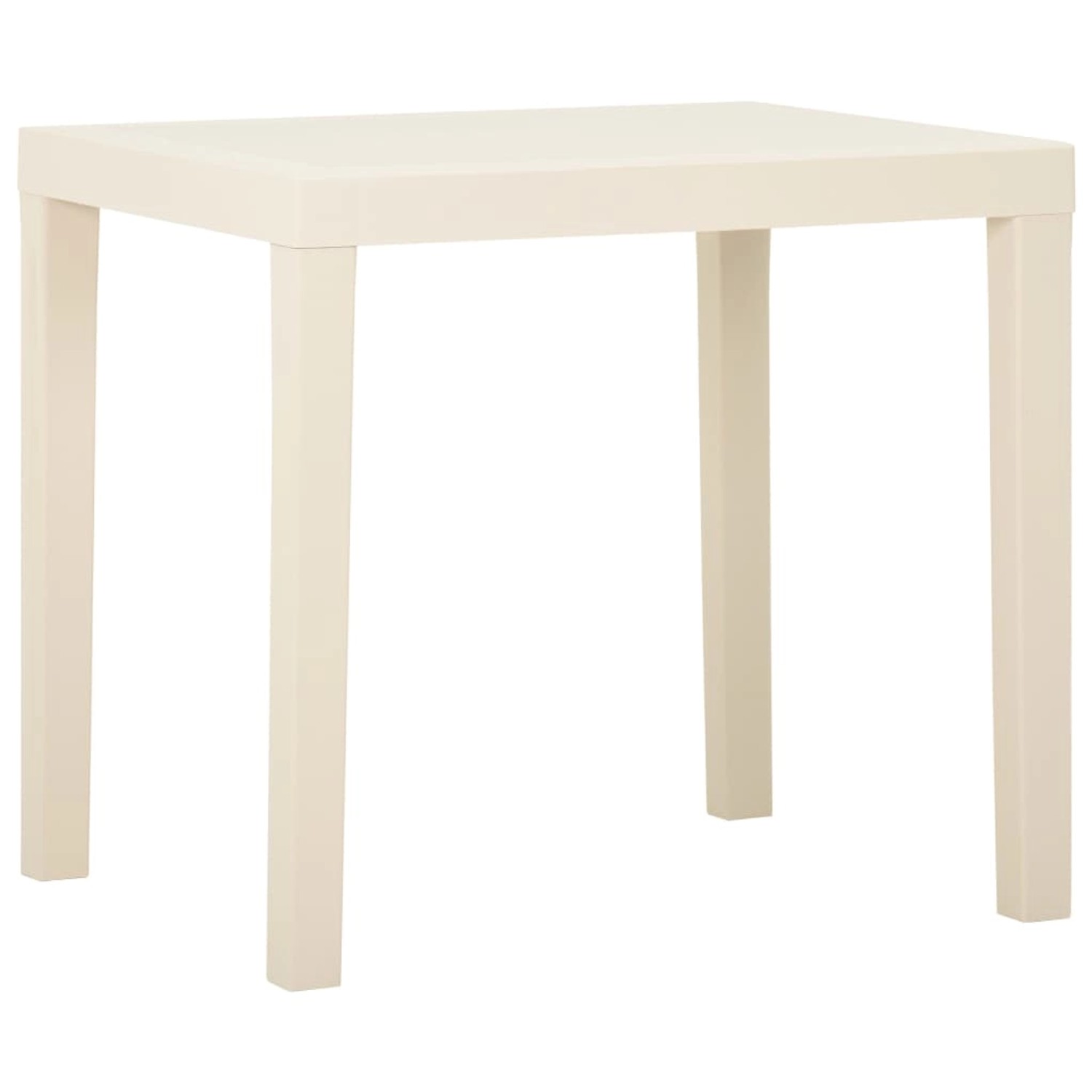 vidaXL Gartentisch Weiß 79x65x72 cm Kunststoff 315844 vidaXL Gartentisch Weiß 79x65x72 cm Kunststoff 315844 von VIDAXL