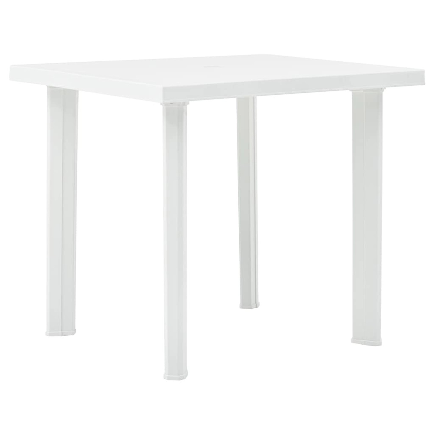vidaXL Gartentisch Weiß 80x75x72 cm Kunststoff 48802 vidaXL Gartentisch Weiß 80x75x72 cm Kunststoff 48802 von VIDAXL