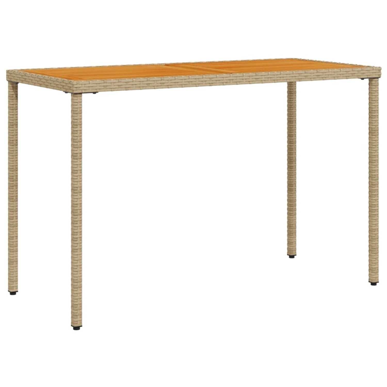 vidaXL Gartentisch mit Akazienholz-Platte 115x54x74 cm Poly Rattan 365078 vidaXL Gartentisch mit Akazienholz-Platte 115x54x74 cm Poly Rattan 365078 von VIDAXL