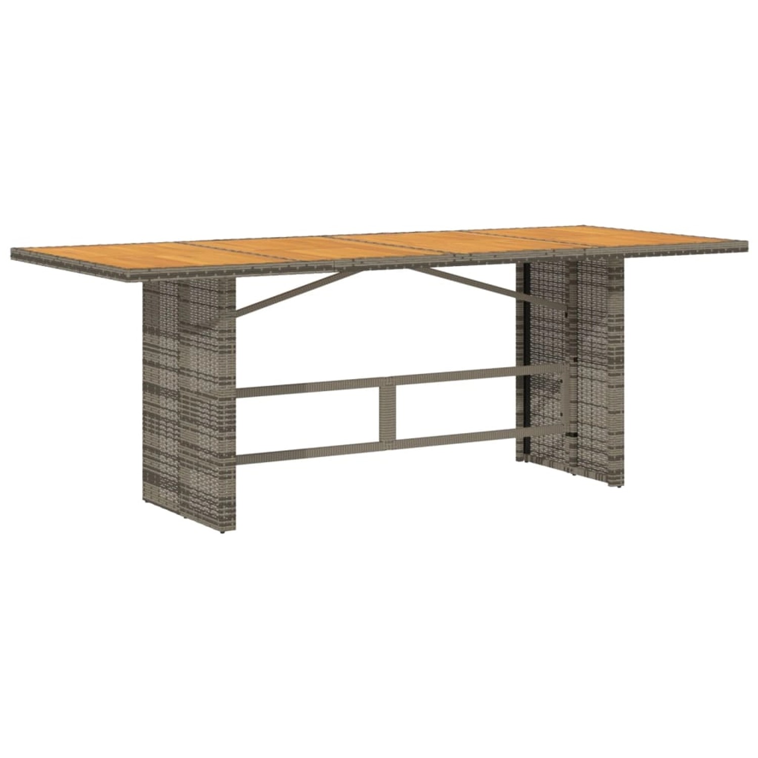 vidaXL Gartentisch mit Akazienholz-Platte Grau 190x80x74cm Poly Rattan 365310 vidaXL Gartentisch mit Akazienholz-Platte Grau 190x80x74cm Poly Rattan 365310 von VIDAXL