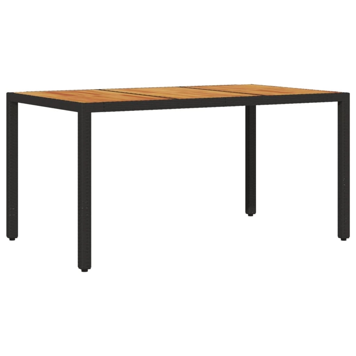 vidaXL Gartentisch mit Akazienholz-Platte Schwarz Poly Rattan 365535 vidaXL Gartentisch mit Akazienholz-Platte Schwarz Poly Rattan 365535 von VIDAXL