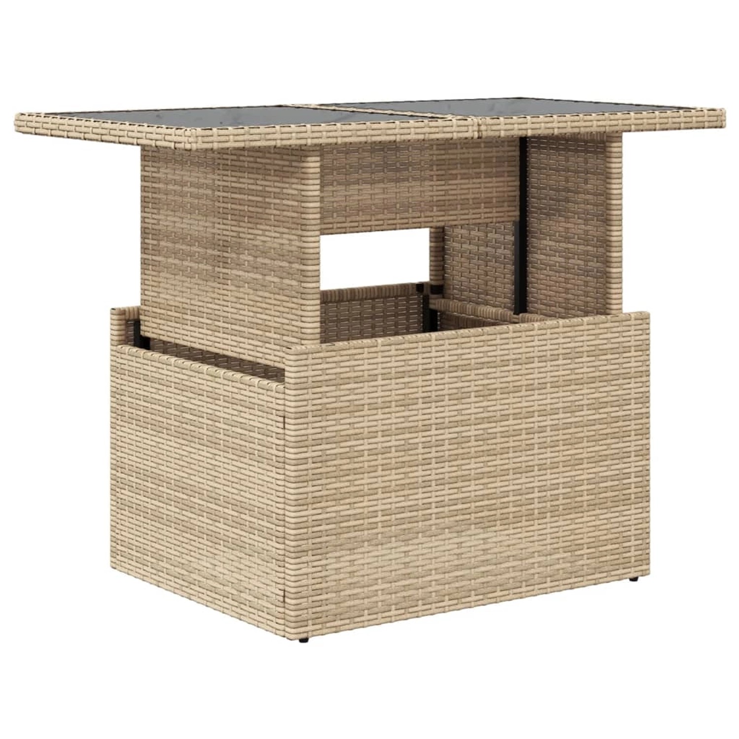 vidaXL Gartentisch mit Glasplatte Beige 100x55x73 cm Poly Rattan 366059 vidaXL Gartentisch mit Glasplatte Beige 100x55x73 cm Poly Rattan 366059 von VIDAXL