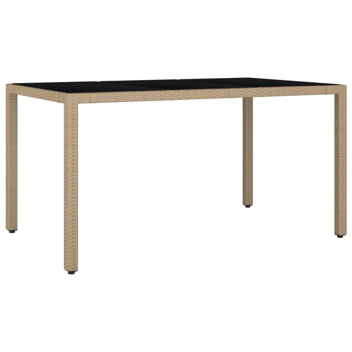 vidaXL Gartentisch mit Glasplatte Beige Poly Rattan & Hartglas 319553 vidaXL Gartentisch mit Glasplatte Beige Poly Rattan & Hartglas 319553 von VIDAXL