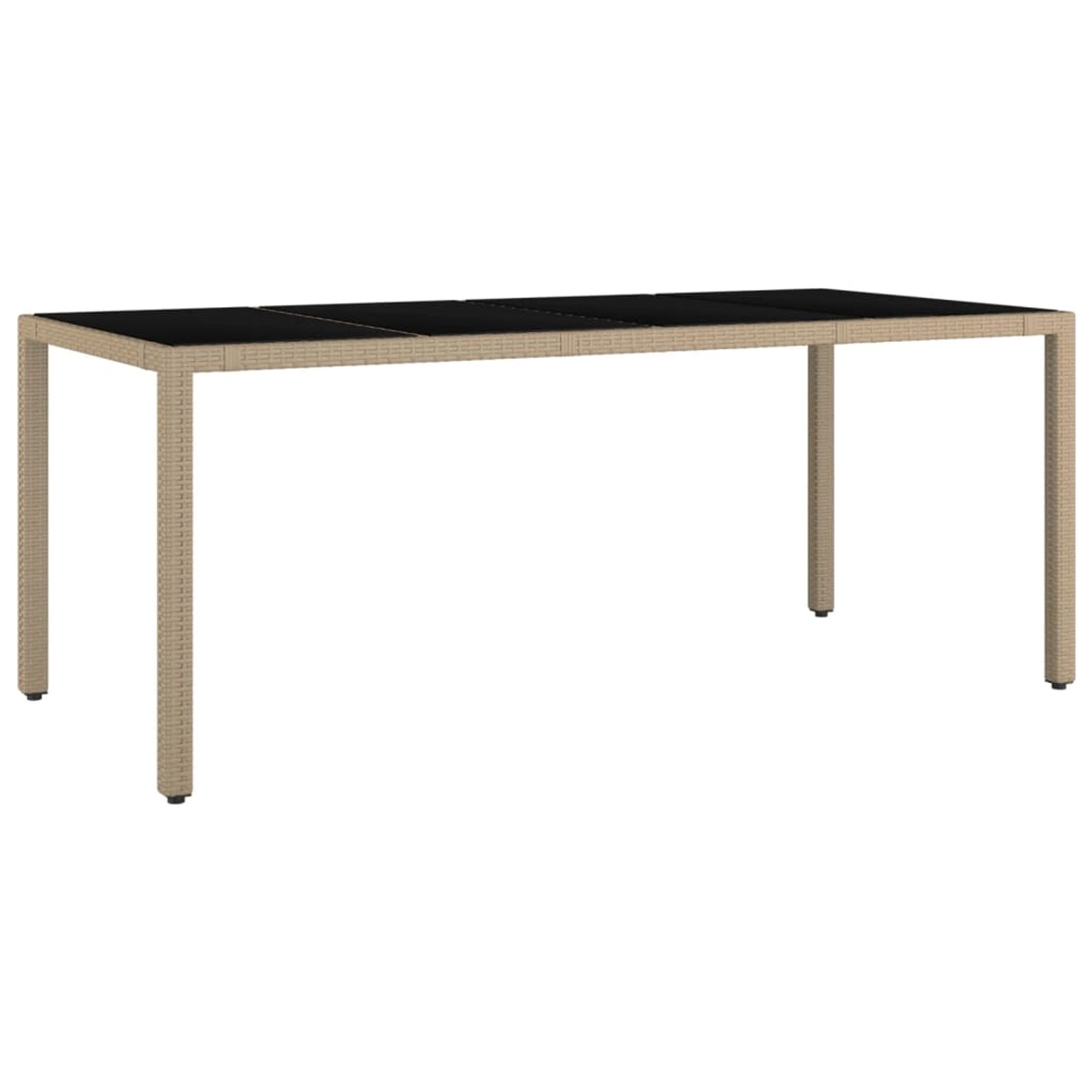 vidaXL Gartentisch mit Glasplatte Beige Poly Rattan & Hartglas 319556 vidaXL Gartentisch mit Glasplatte Beige Poly Rattan & Hartglas 319556 von VIDAXL