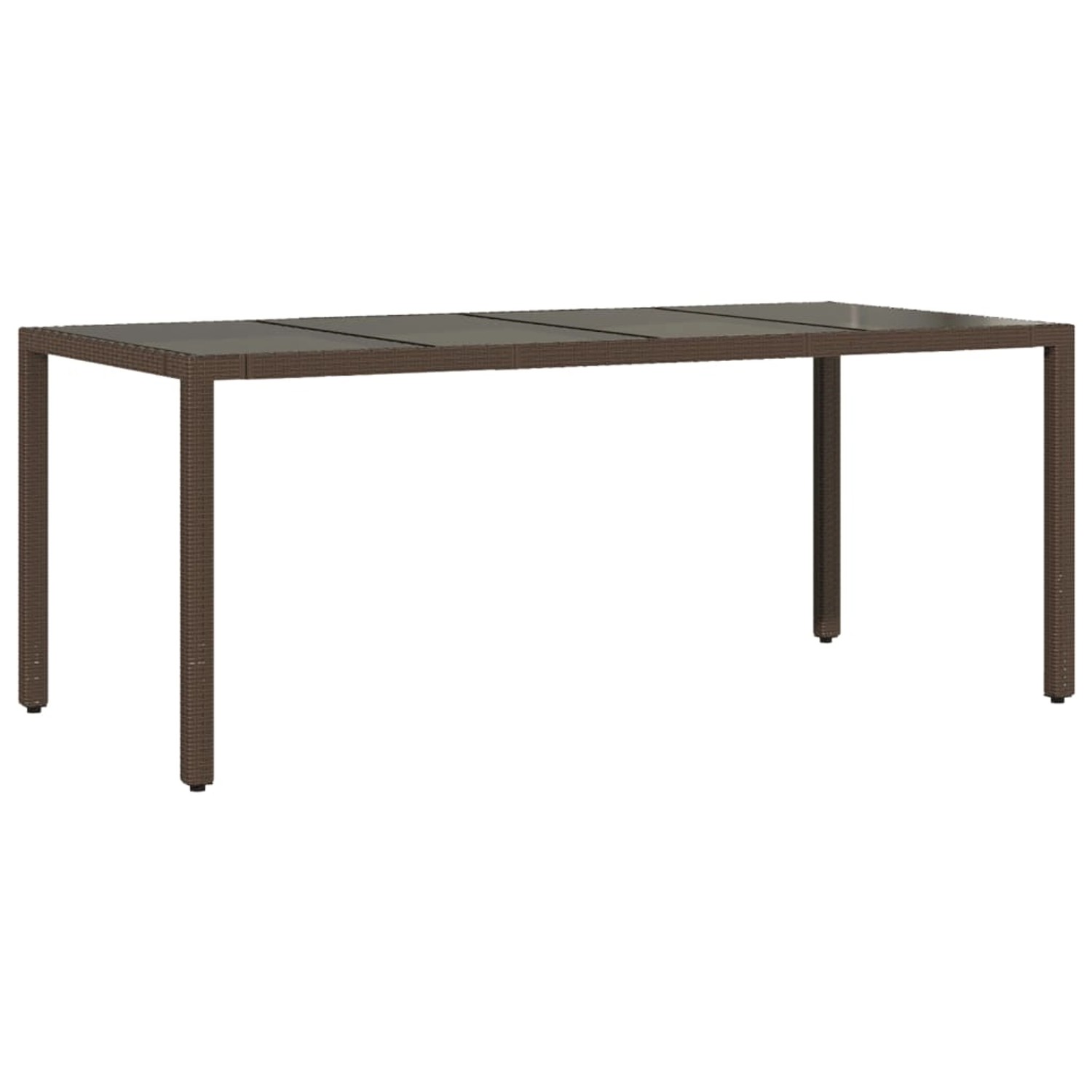vidaXL Gartentisch mit Glasplatte Braun 190x90x75 cm Poly Rattan 365593 vidaXL Gartentisch mit Glasplatte Braun 190x90x75 cm Poly Rattan 365593 von VIDAXL