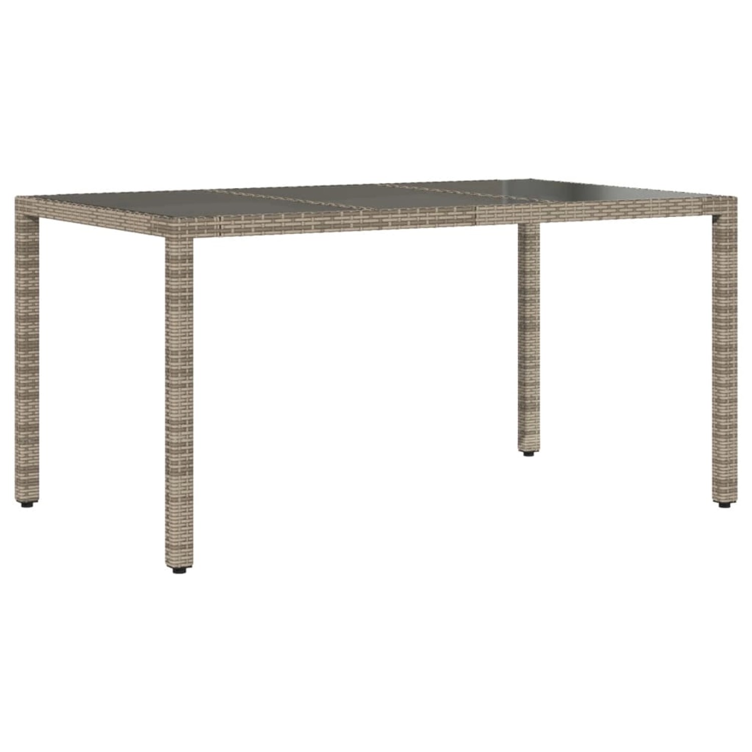 vidaXL Gartentisch mit Glasplatte Grau 150x90x75 cm Poly Rattan 365532 vidaXL Gartentisch mit Glasplatte Grau 150x90x75 cm Poly Rattan 365532 von VIDAXL
