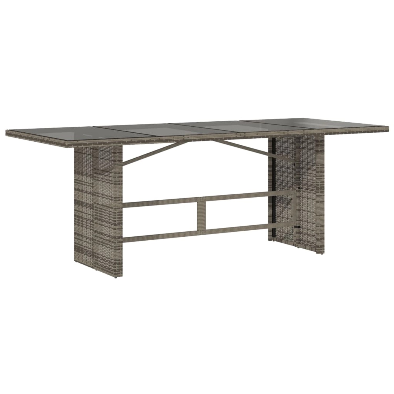 vidaXL Gartentisch mit Glasplatte Grau 190x80x75 cm Poly Rattan 365604 vidaXL Gartentisch mit Glasplatte Grau 190x80x75 cm Poly Rattan 365604 von VIDAXL