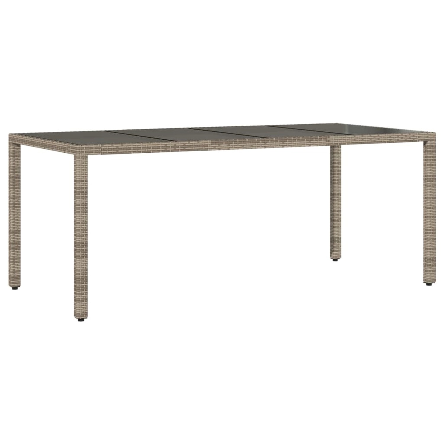 vidaXL Gartentisch mit Glasplatte Grau 190x90x75 cm Poly Rattan 365538 vidaXL Gartentisch mit Glasplatte Grau 190x90x75 cm Poly Rattan 365538 von VIDAXL