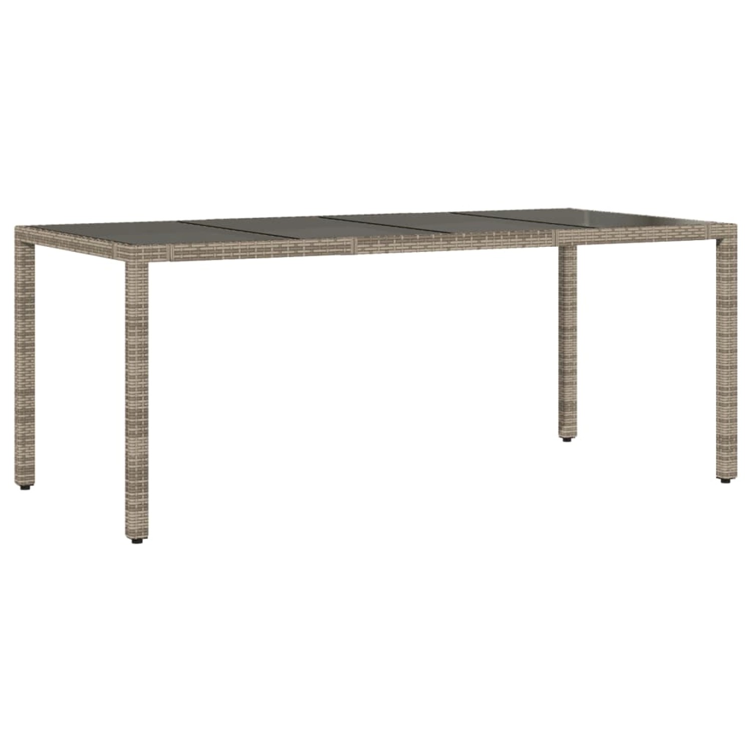 vidaXL Gartentisch mit Glasplatte Grau 190x90x75 cm Poly Rattan 365594 vidaXL Gartentisch mit Glasplatte Grau 190x90x75 cm Poly Rattan 365594 von VIDAXL