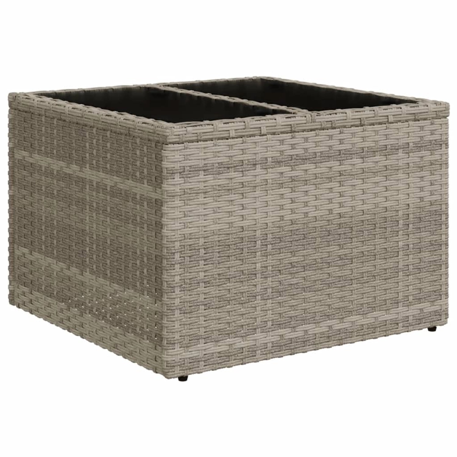 vidaXL Gartentisch mit Glasplatte Hellgrau 55x55x37 cm Poly Rattan 366182 vidaXL Gartentisch mit Glasplatte Hellgrau 55x55x37 cm Poly Rattan 366182 von VIDAXL