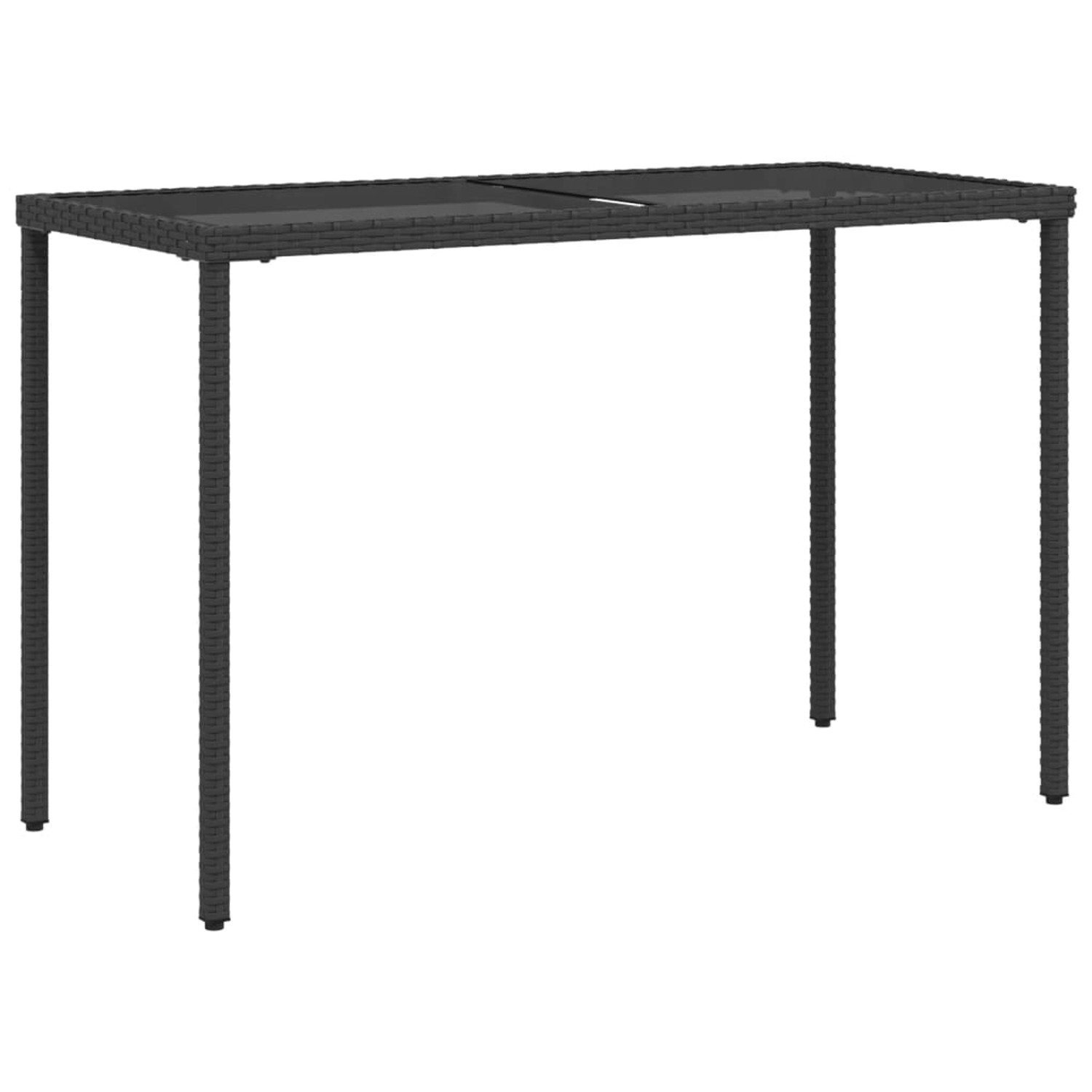 vidaXL Gartentisch mit Glasplatte Schwarz 115x54x74 cm Poly Rattan 365072 vidaXL Gartentisch mit Glasplatte Schwarz 115x54x74 cm Poly Rattan 365072 von VIDAXL