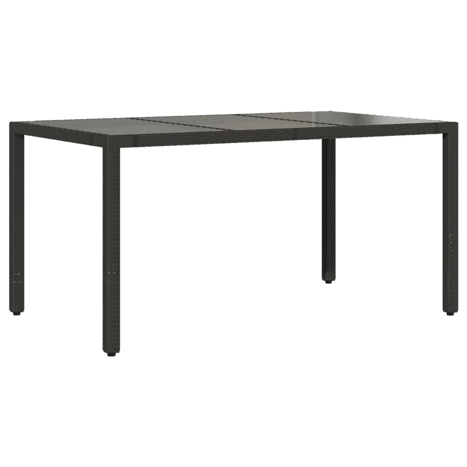 vidaXL Gartentisch mit Glasplatte Schwarz 150x90x75 cm Poly Rattan 365589 vidaXL Gartentisch mit Glasplatte Schwarz 150x90x75 cm Poly Rattan 365589 von VIDAXL