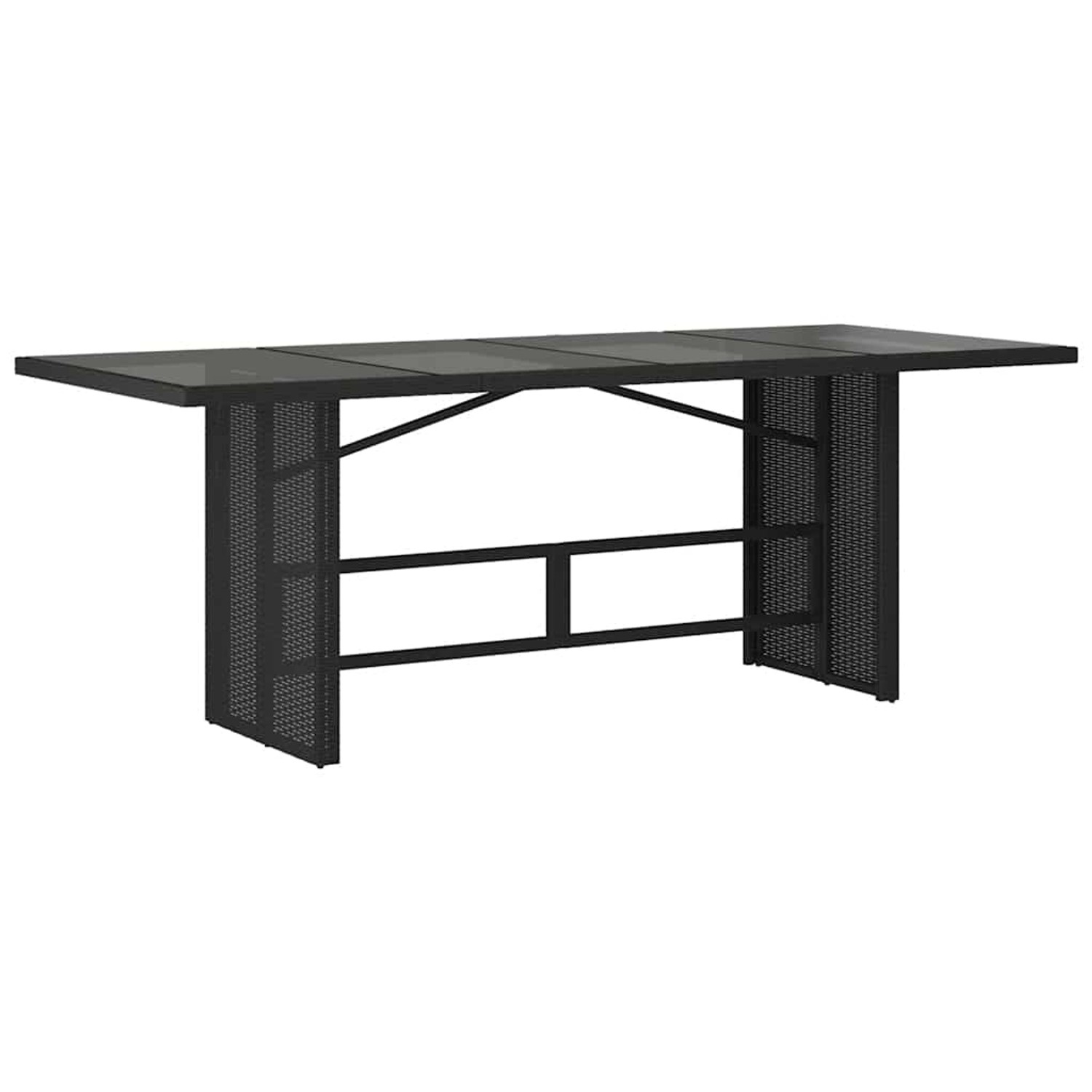 vidaXL Gartentisch mit Glasplatte Schwarz 190x80x74 cm Poly Rattan 365304 vidaXL Gartentisch mit Glasplatte Schwarz 190x80x74 cm Poly Rattan 365304 von VIDAXL