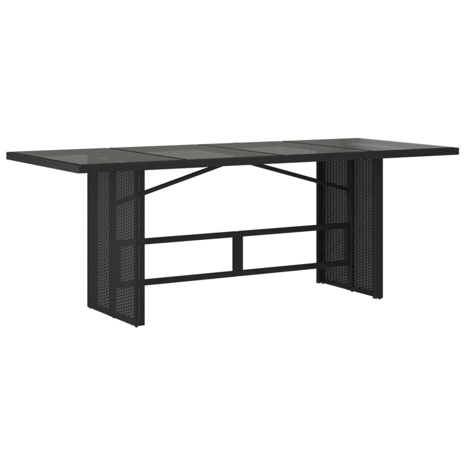 vidaXL Gartentisch mit Glasplatte Schwarz 190x80x75 cm Poly Rattan 365602 vidaXL Gartentisch mit Glasplatte Schwarz 190x80x75 cm Poly Rattan 365602 von VIDAXL