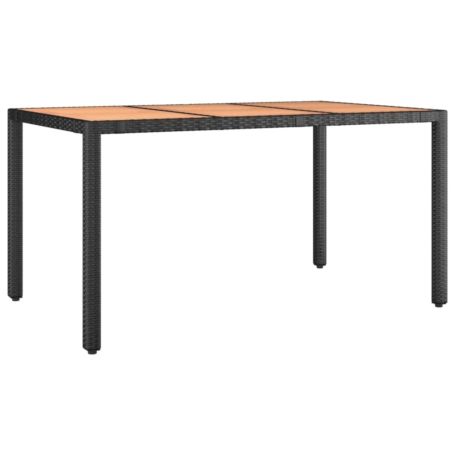 vidaXL Gartentisch mit Holzplatte Schwarz Poly Rattan & Akazienholz 319551 vidaXL Gartentisch mit Holzplatte Schwarz Poly Rattan & Akazienholz 319551 von VIDAXL