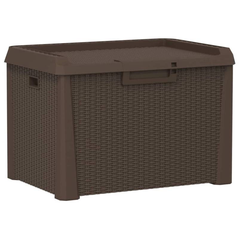 VidaXL Gartentruhe Braun 125 L PP von VIDAXL
