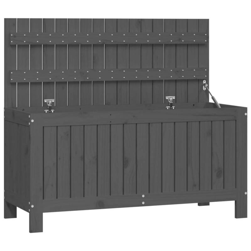 VidaXL Gartentruhe Grau 115x49x60 cm Massivholz Kiefer von VIDAXL
