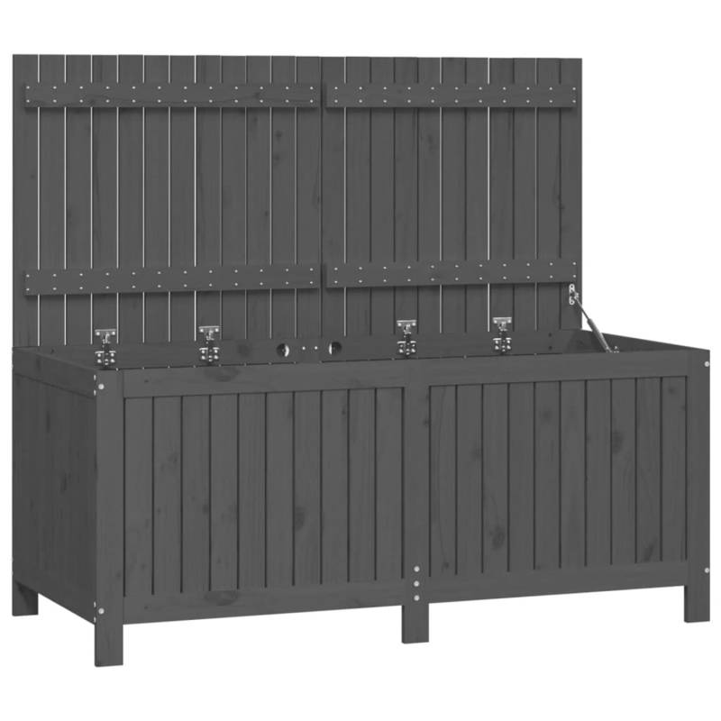 VidaXL Gartentruhe Grau 147x68x64 cm Massivholz Kiefer von VIDAXL