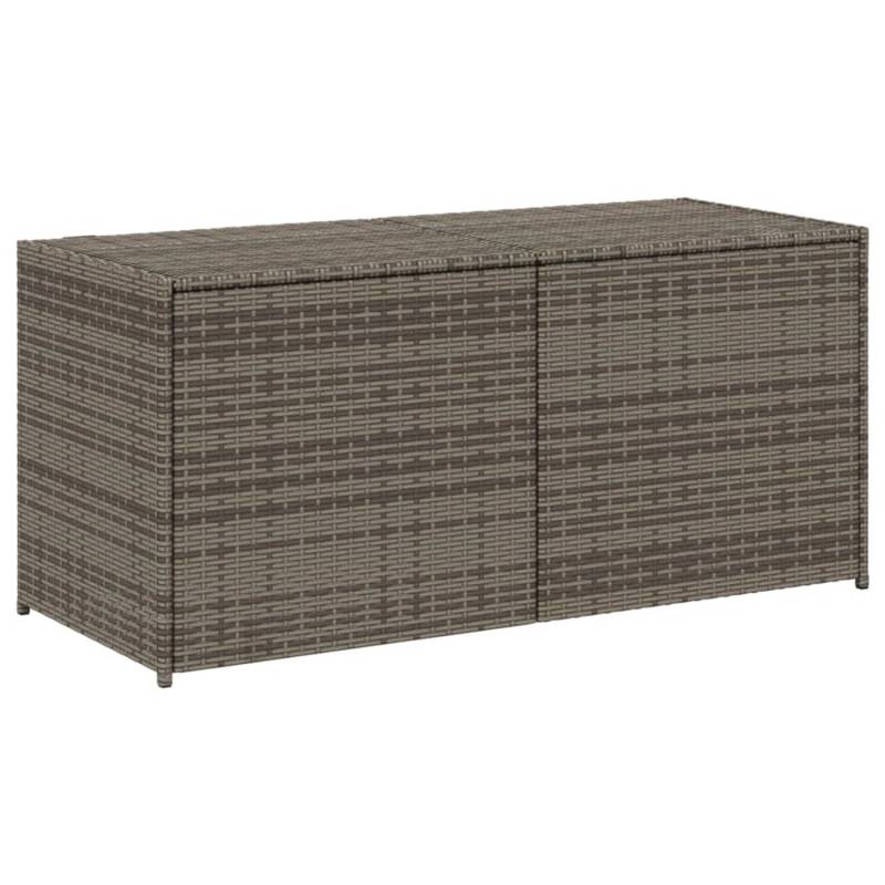 VidaXL Gartentruhe Grau 283L Poly Rattan von VIDAXL