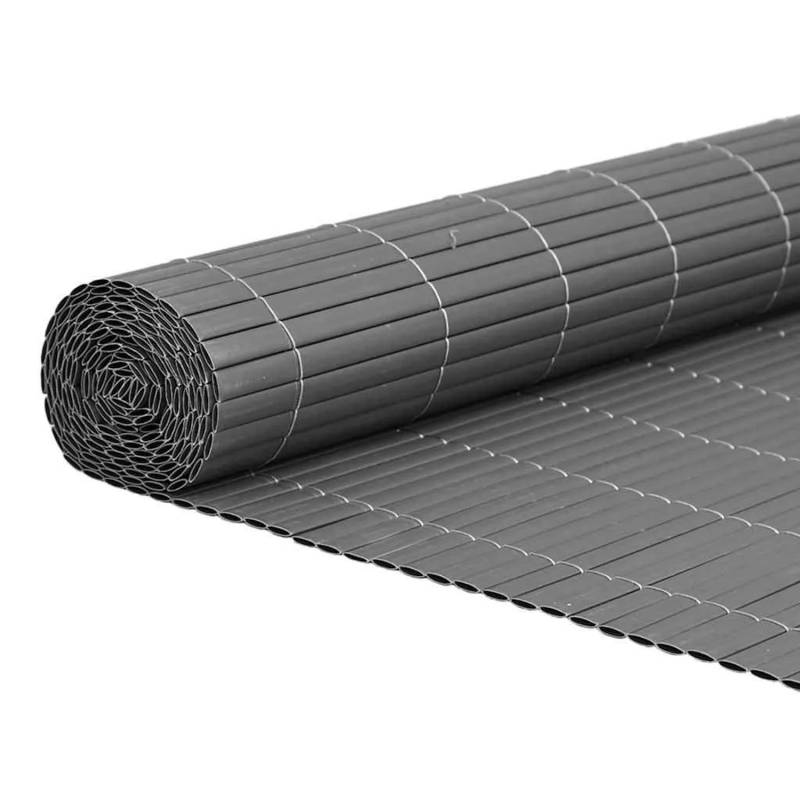 vidaXL Gartenzaun Doppelseitig Grau 1,8x5 m PVC 42002627 vidaXL Gartenzaun Doppelseitig Grau 1,8x5 m PVC 42002627 von VIDAXL