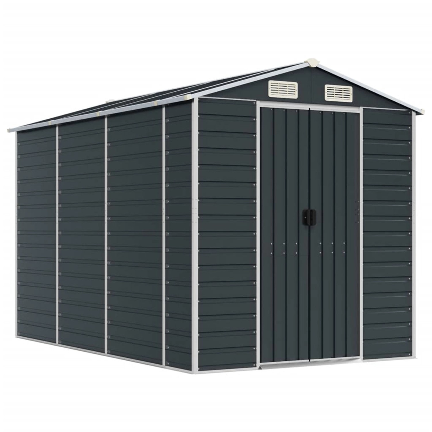 vidaXL Gerätehaus Anthrazit 191x300x198 cm Verzinkter Stahl 1847602 von VIDAXL
