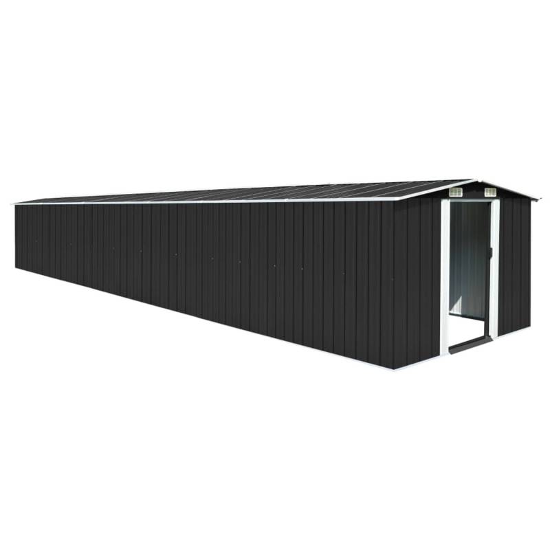 vidaXL Gerätehaus Anthrazit 257x779x181 cm Verzinkter Stahl 661648 von VIDAXL