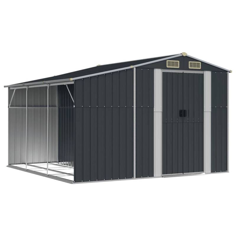 vidaXL Gerätehaus Anthrazit 277x279x179 cm Verzinkter Stahl 1848809 von VIDAXL