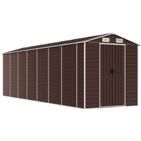 Gartenhaus Braun 191x640x198 cm Verzinkter Stahl vidaXL Gartenhaus Braun 191x640x198 cm Verzinkter Stahl vidaXL von VIDAXL