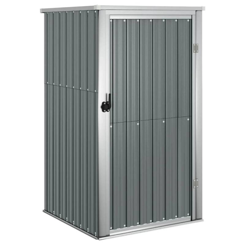 vidaXL Gerätehaus Grau 88x89x161 cm Verzinkter Stahl 1119934 von VIDAXL